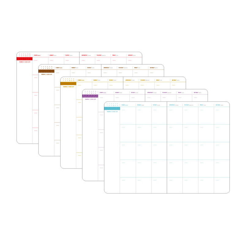 Monthly plan - 2015 Ardium Geometric pattern undated planner