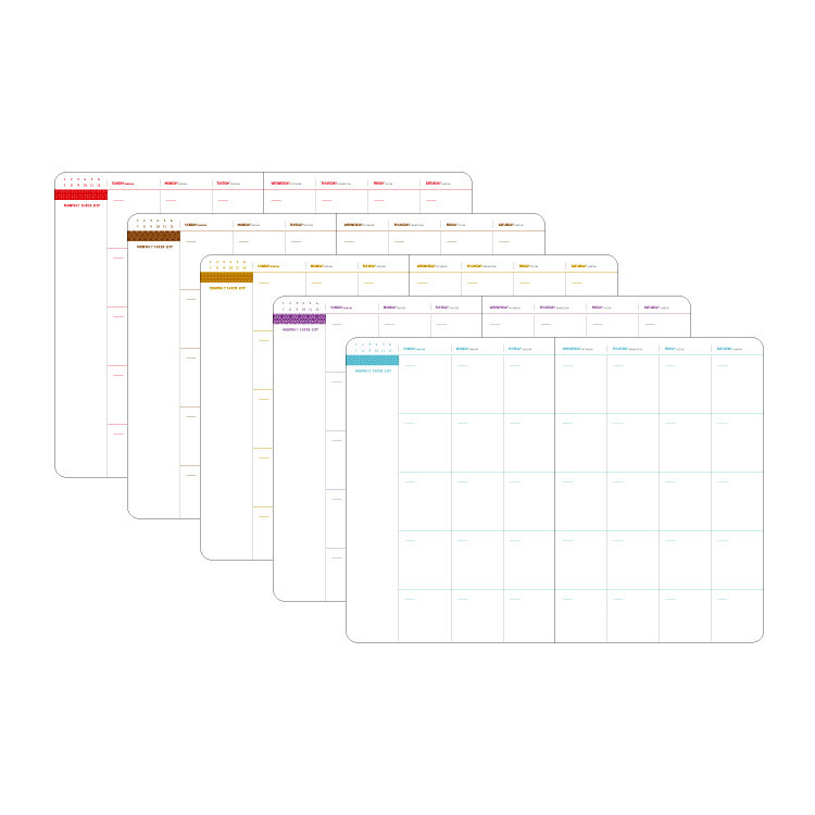 Monthly plan - Ardium Geometric pattern undated planner