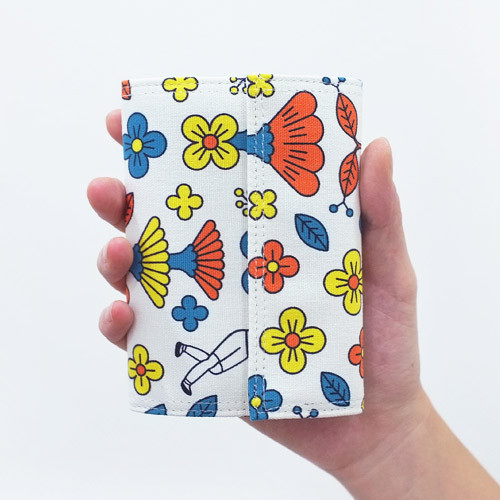 Tabom retro fabric trifold wallet