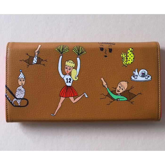 Funny illustration liberty women's wallet