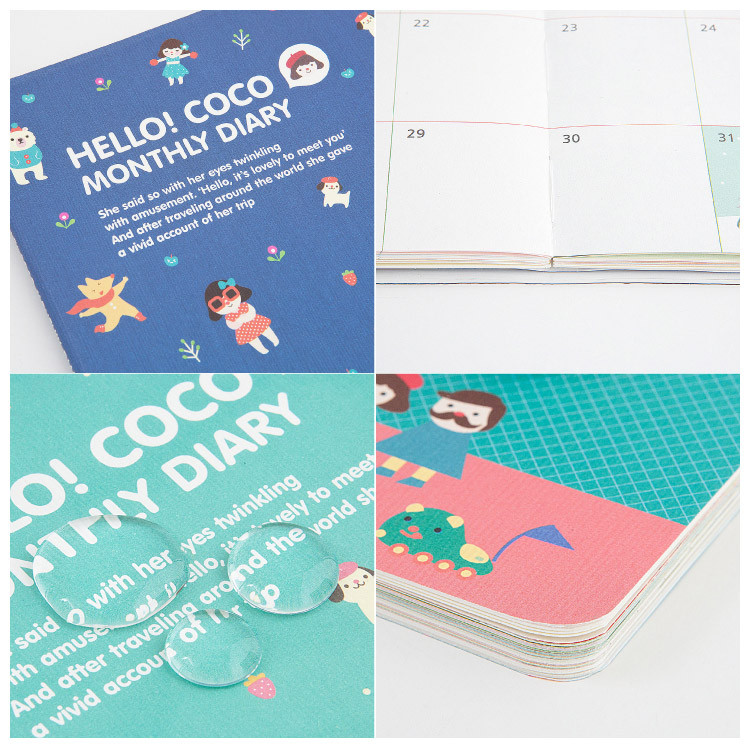 Detail of 2015 Ardium Hello coco monthly dated diary