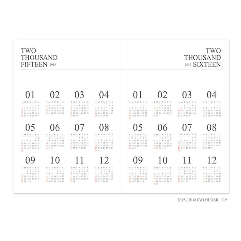 2015/2016 Calendar 2015/2016 Calendar