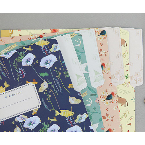 Willow story pattern file folder with top tab