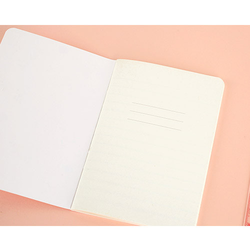 Maple pattern lined and plain mini notebook