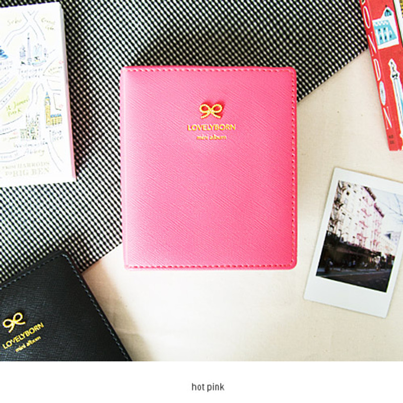 Hot pink - Lovelyborn instax mini slip in photo album