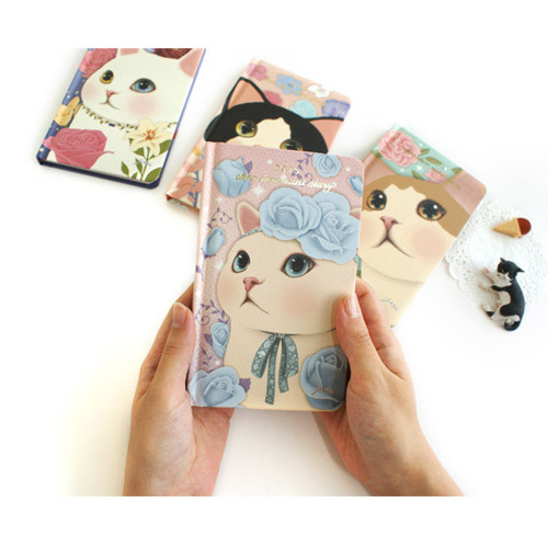 2015 choo choo cat dated small diary