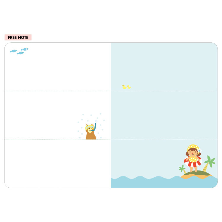 Free note - 2015 Hello coco weekly dated diary