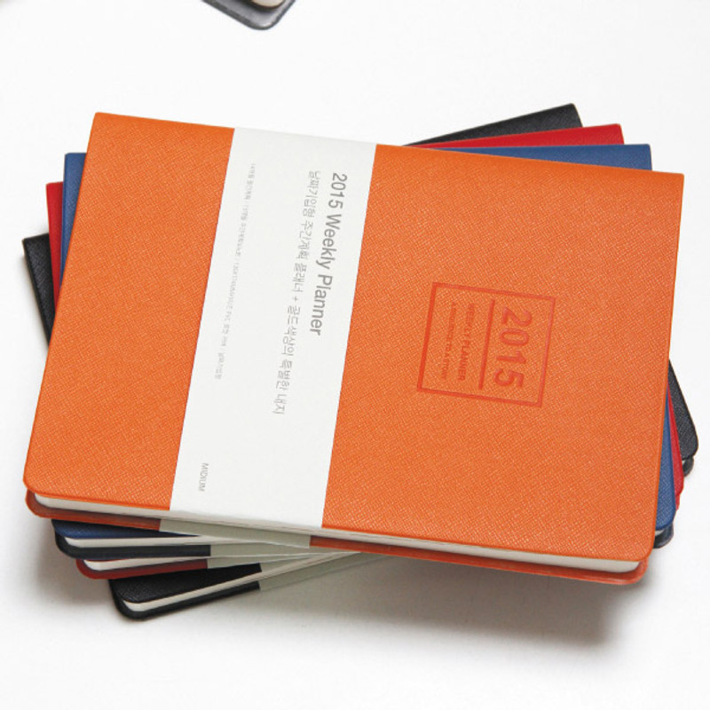 2015 Record weekly dated medium planner
