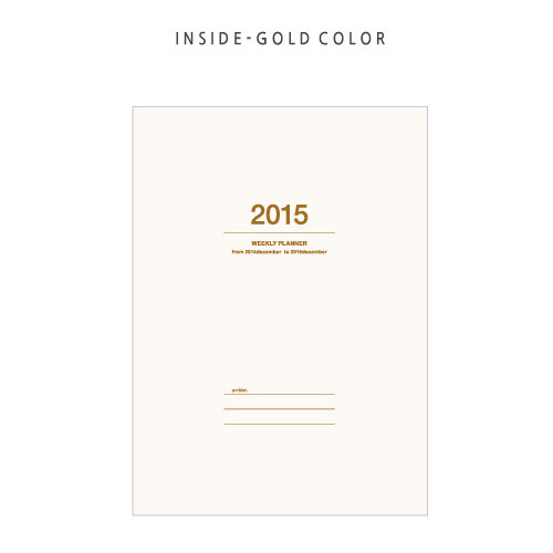 Intro - 2015 Record weekly dated medium planner
