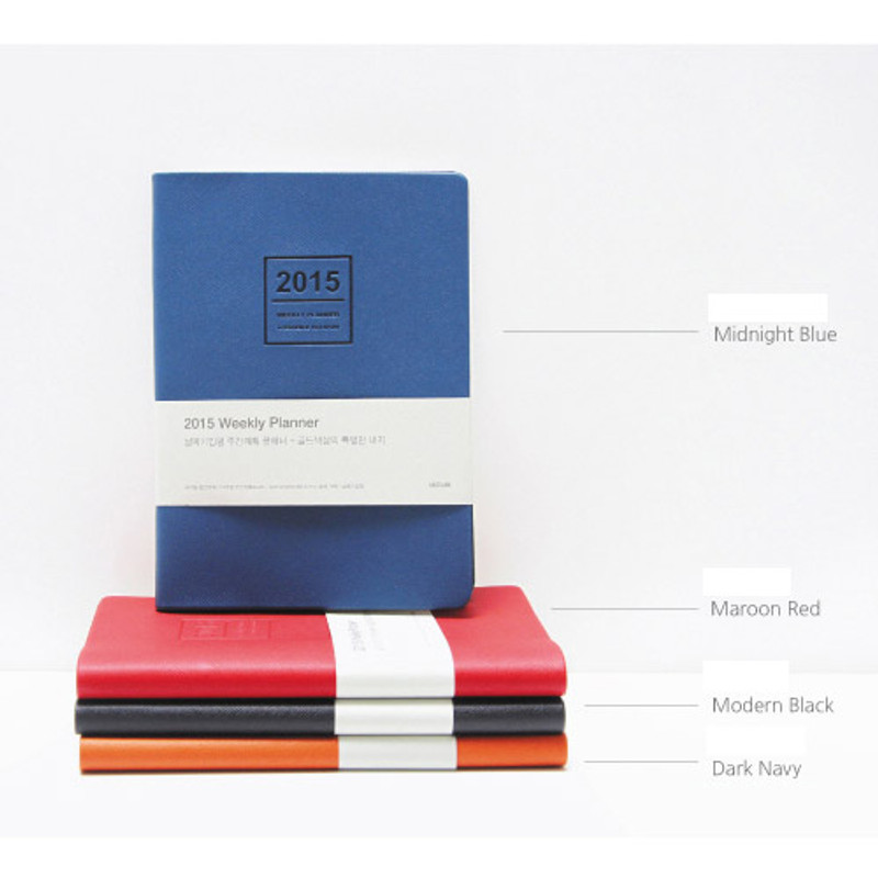 Colors of 2015 Record weekly dated medium planner