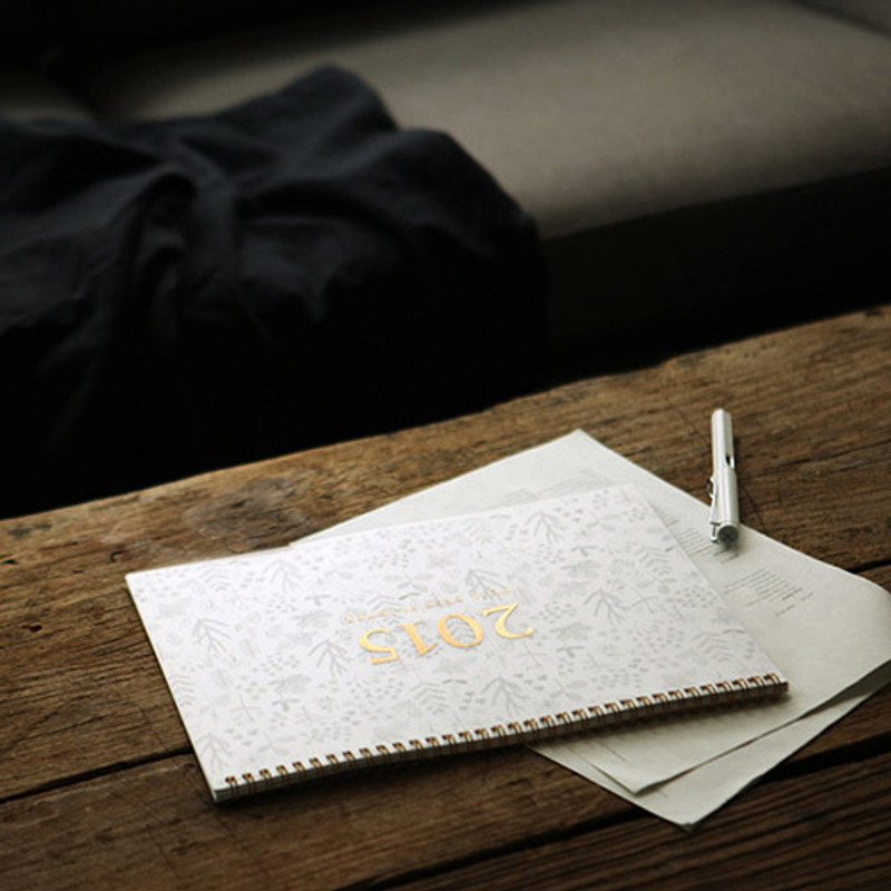 Nature - 2015 Flower pattern wirebound dated dual monthly planner Nature - 2015 Flower pattern wirebound dated dual monthly planner