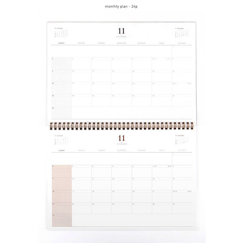Monthly plan - 2015 Flower pattern wirebound dated dual monthly planner Monthly plan - 2015 Flower pattern wirebound dated dual monthly planner