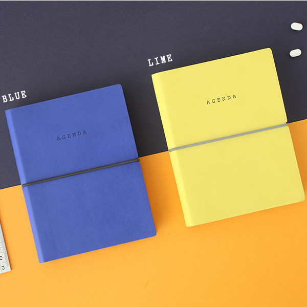 Blue, Lime - Classic agenda small undated diary