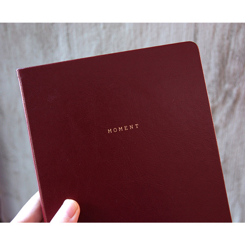 Burgundy - 2015 moment large undated diary