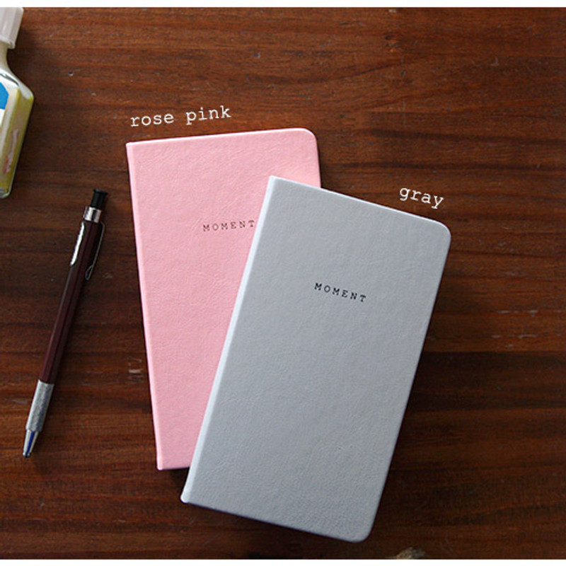 Rose pink, Gray - 2015 moment small undated diary