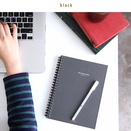 Black - 2015 Mon cahier wirebound undated weekly planner