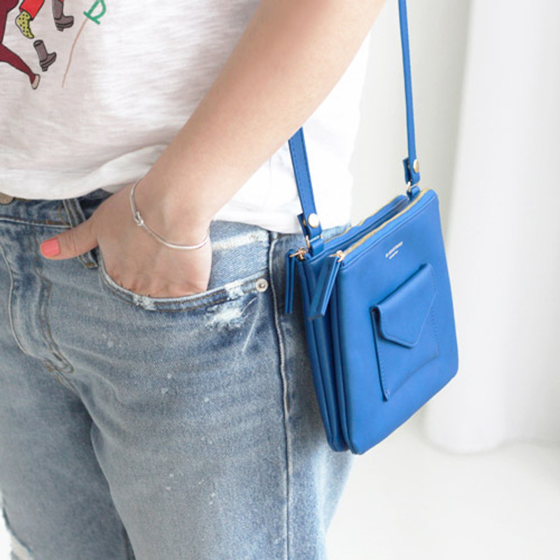 Blue - Pochette daily point cross body bag