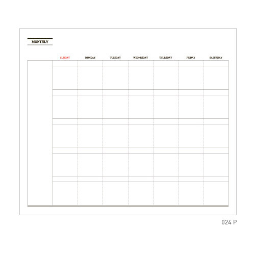 Monthly plan - 2015 Iconic Pochette wallet undated diary