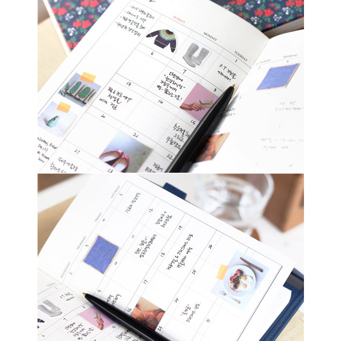 Monthly plan - 2015 Iconic Pochette wallet undated diary