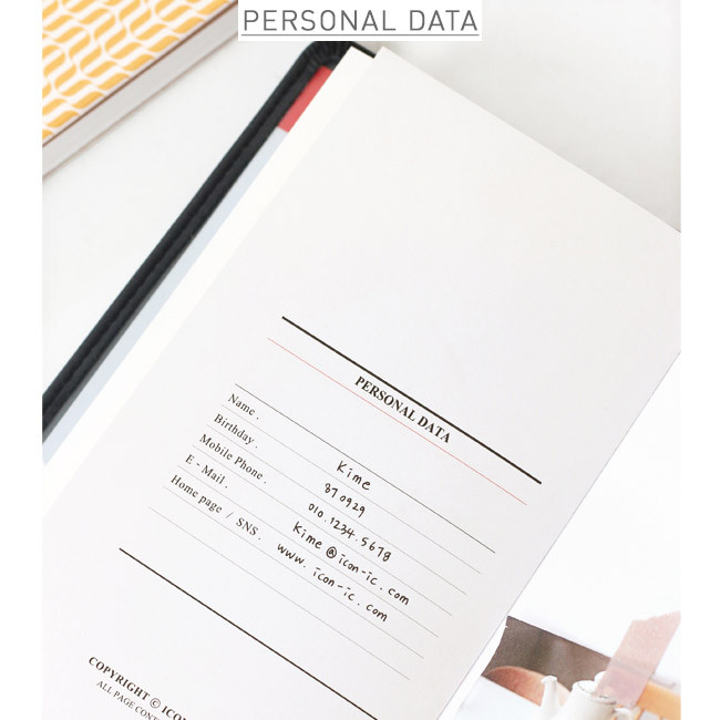 Personal data - 2015 Iconic Pochette wallet undated diary