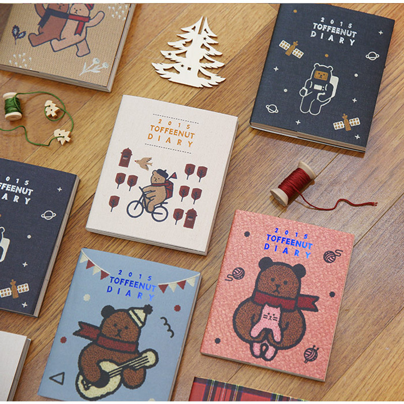 2015 Monopoly Warm and cute toffeenut dated diary