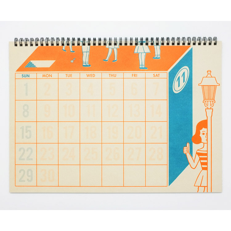 November - 2015 tabom wirebound monthly dated planner