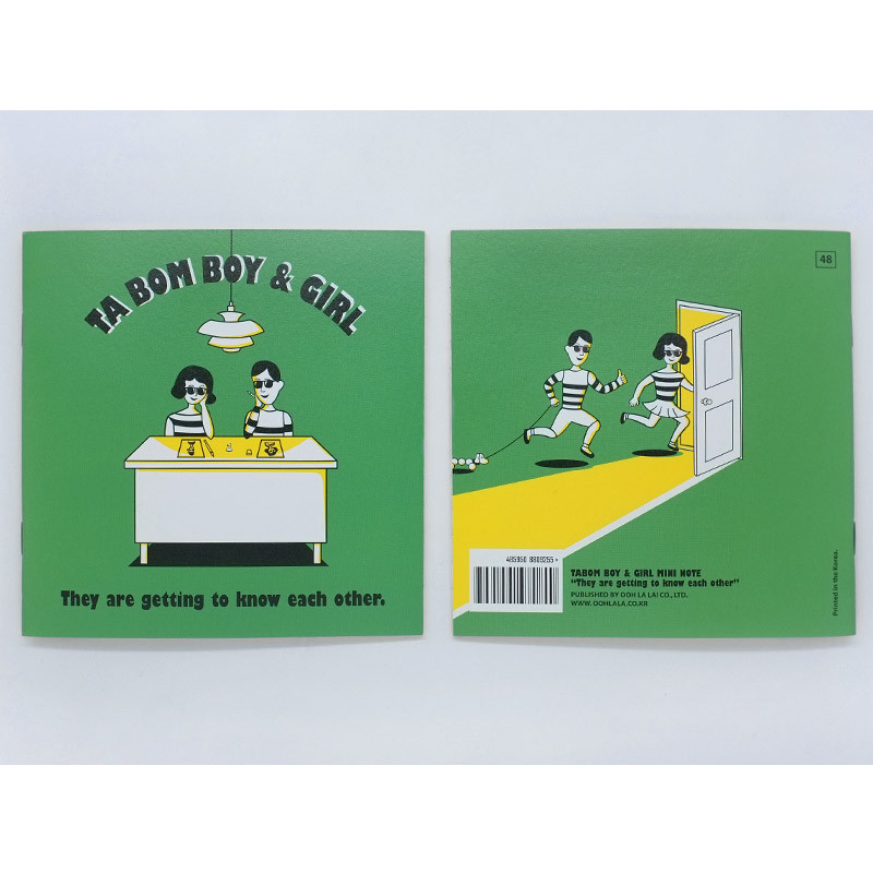 Tabom boy & girl lined mini notebook