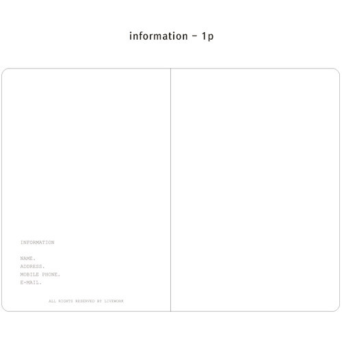 Information - Moment small lined notebook