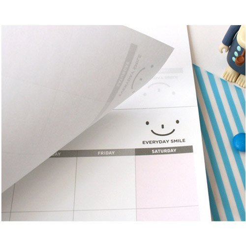 Wide & Smart monthly desk note planner