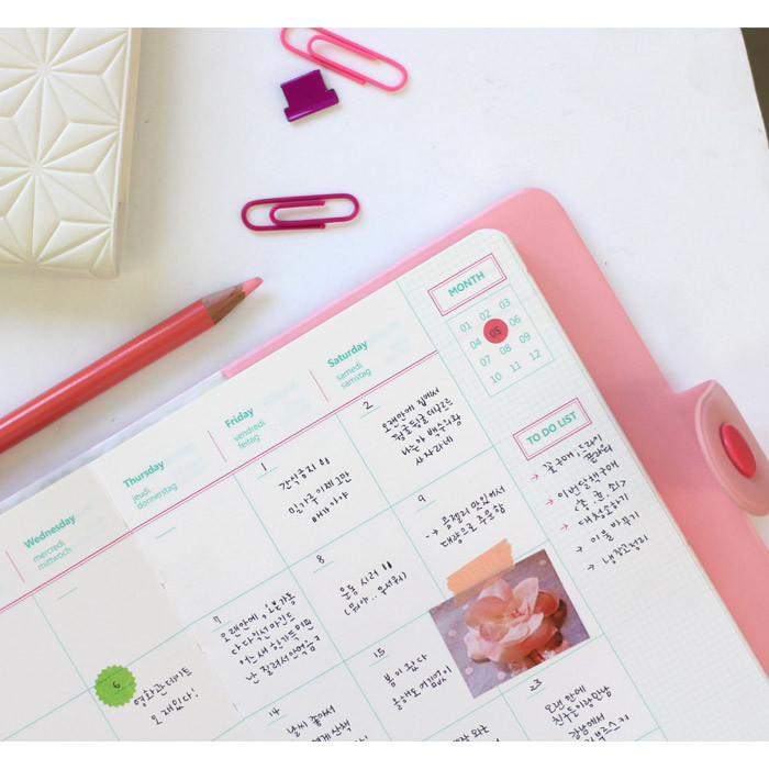 Monthly - Wannabe unique undated medium diary