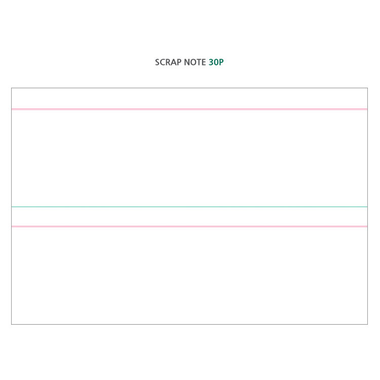 Scrap note - Wannabe unique undated medium diary