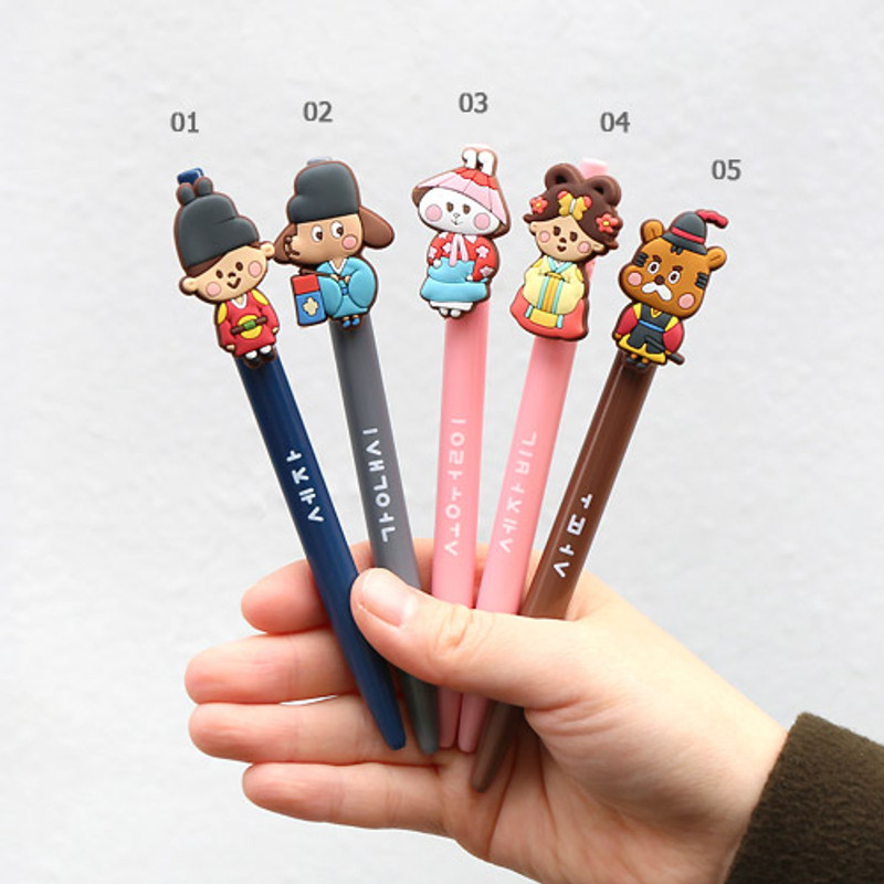 Korean Traditional 0.38mm black gel pen