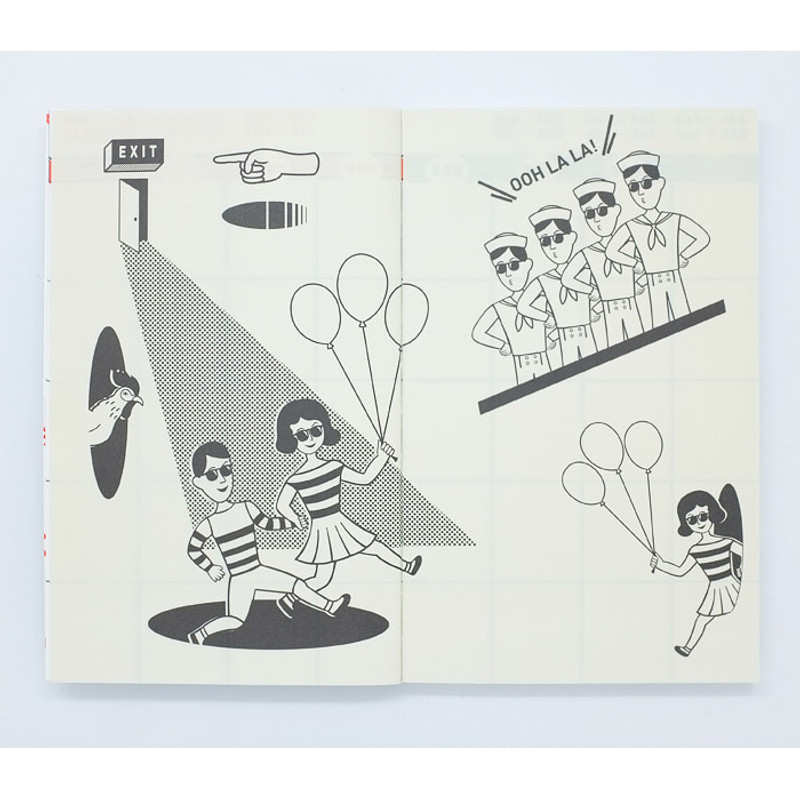 No.3 Tabom boy & girl undated planner