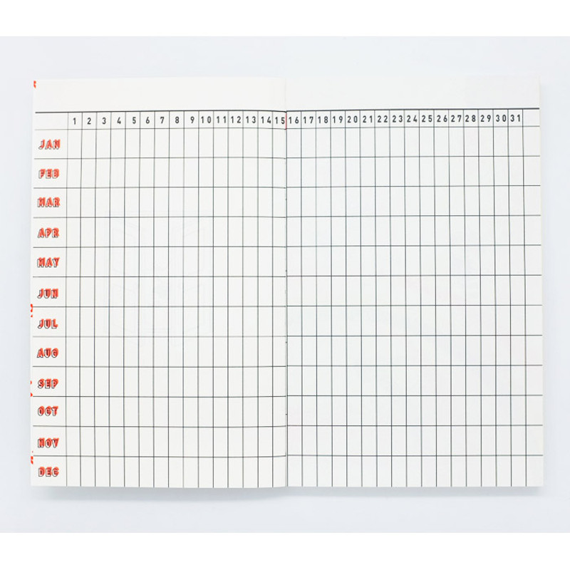 Yearly plan - No.3 Tabom boy & girl undated planner Yearly plan - No.3 Tabom boy & girl undated planner