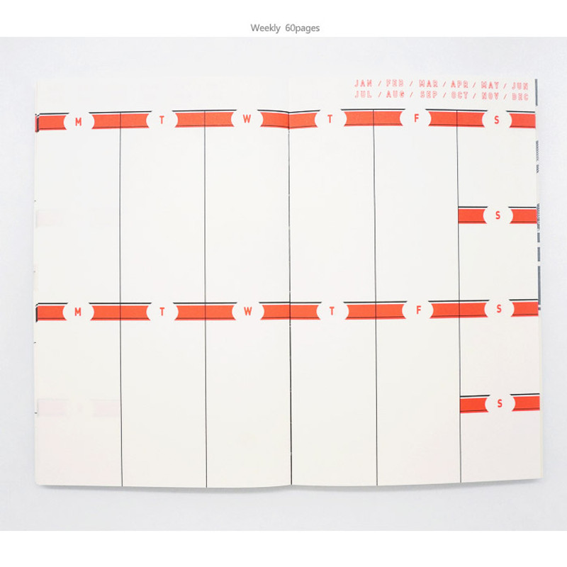 Weekly - No.3 Tabom boy & girl undated planner Weekly - No.3 Tabom boy & girl undated planner