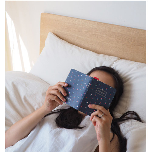 Navy flower - Ololo flower pattern undated small diary