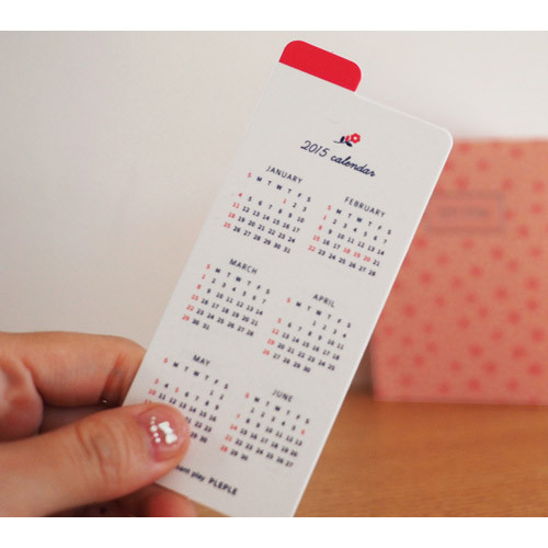 Bookmark calendar 2015