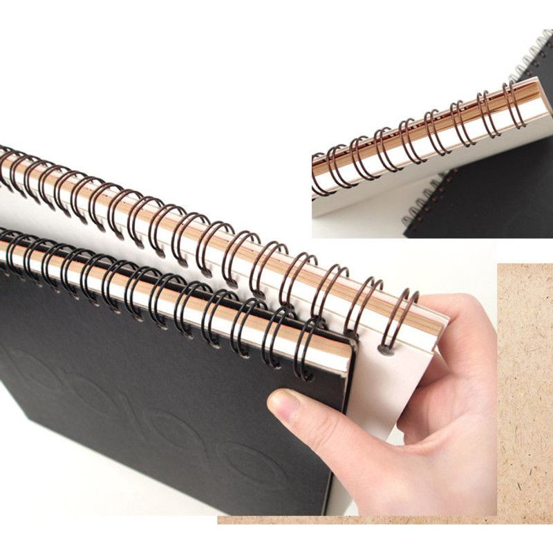 Detail of Modern wirebound drawing notebook