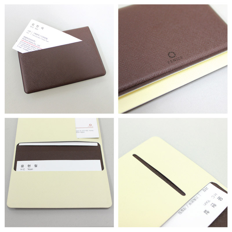 Detail of Link the mind business card wallet