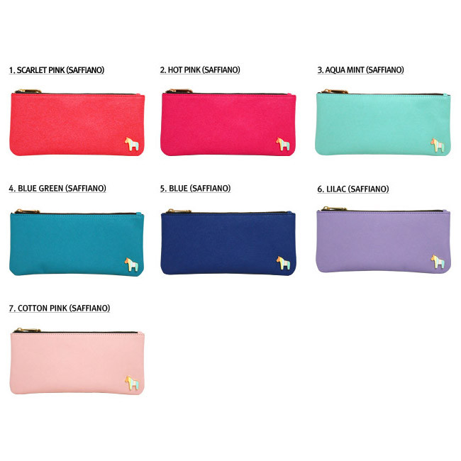 Colors of Pony handmade flat pencil case A