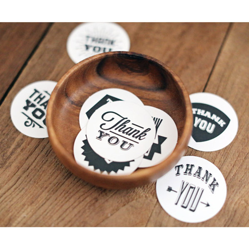 Thank you circle sticker set Thank you circle sticker set