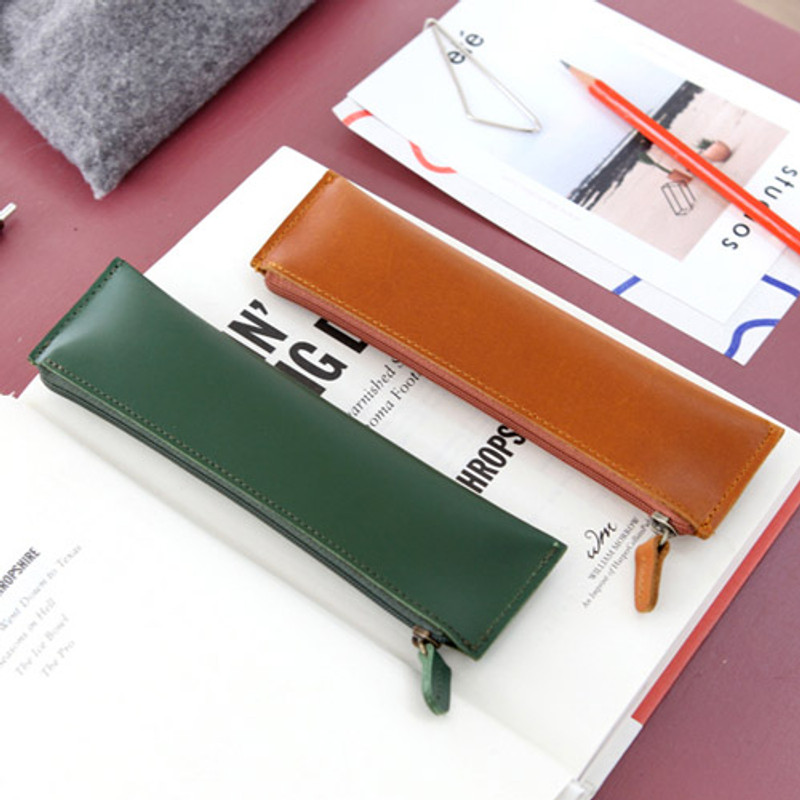 The basic handmade leather pencil case ver.2 The basic handmade leather pencil case ver.2