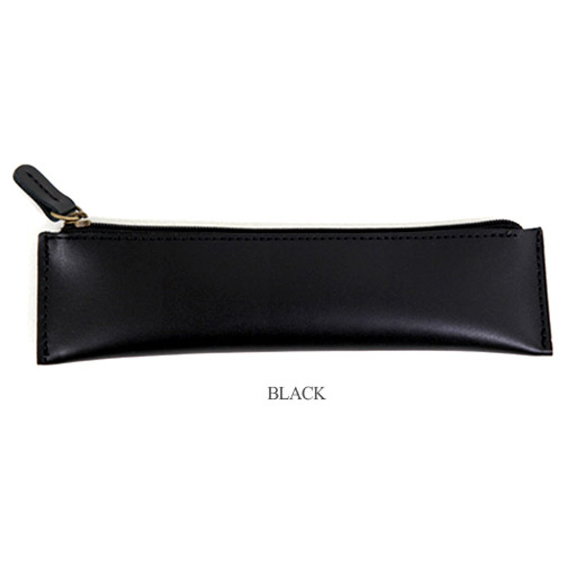 Black - The basic handmade leather pencil case ver.2 Black - The basic handmade leather pencil case ver.2