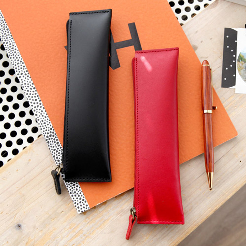 The basic handmade leather pencil case ver.2 The basic handmade leather pencil case ver.2