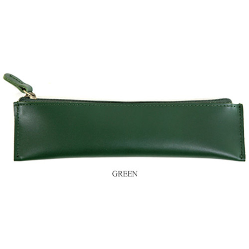 Green - The basic handmade leather pencil case ver.2 Green - The basic handmade leather pencil case ver.2