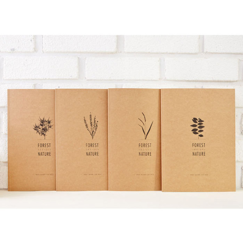Kraft forest nature lined notebook large Kraft forest nature lined notebook large
