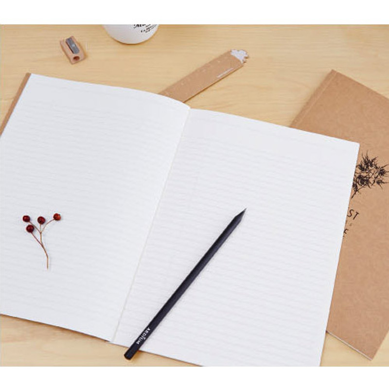 Kraft forest nature lined notebook large Kraft forest nature lined notebook large