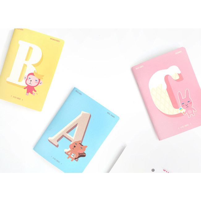 Hellogeeks cute illustration small lined notebook