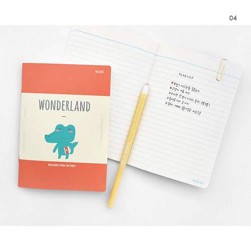 04 - Hellogeeks cute illustration small lined notebook