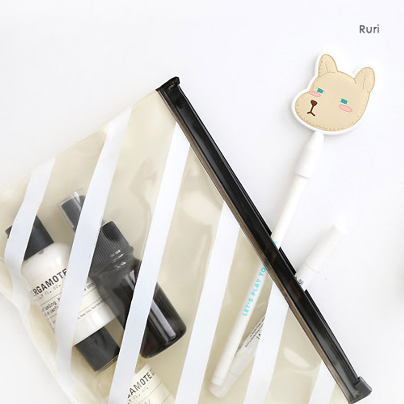 Ruri - Hellogeeks mirror black ballpoint pen 0.5mm